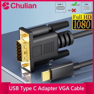 HDMITODVI USB C 3 1 VGA 어댑터 비디오 케이블 노트북 HDTV DVI C용 남성 컨버터 1080P 모니터