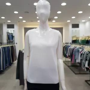 꼼빠니아민소매 니트티CAEU3WST900화이트,네이비_KG