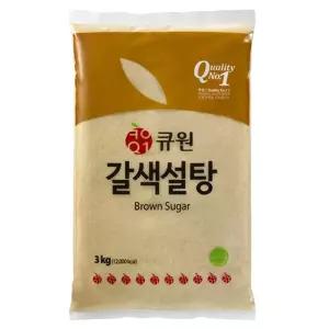 (1+2) 큐원 갈색설탕, 3kg, 1개 3Set