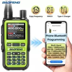 바오펑 UV5R 미니 무전기 에어밴드 블루투스 프로그래밍 무선 복사 주파수 CH 풀밴드 장거리 양방향