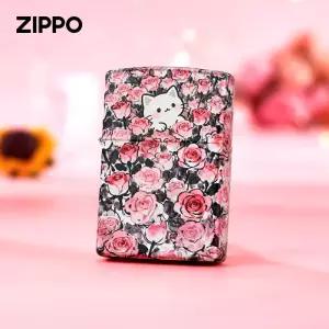 ZIPPO 지포 라이터 고양이 방풍 기름 오일 캐릭터 일러스트 디자인 남자친구 선물 소품