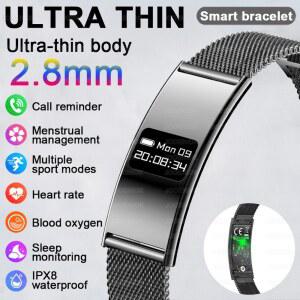 빔시계 남성 여성 스마트 팔찌 수면 모니터 IOS 스포츠 트래커 밴드 건강 안드로이드 방수 SMARTWATCH