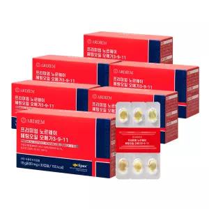 아르디엠 프리미엄 노르웨이 헤링오일 오메가 3-9-11 600mg x 30캡슐 6개