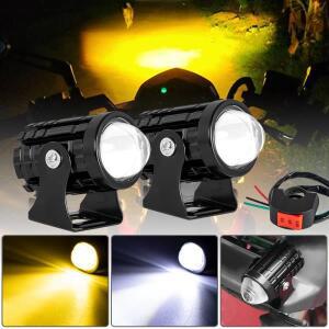 1/2PCS 오토바이에 대 한 Led 스포트 라이트 유니버설 모토 LED 헤드 보조 12V 자동차 램프