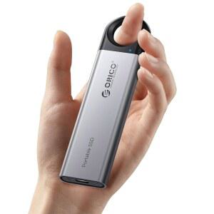 512GB 외장 SSD - 초고속 460MB/s 속도, 걸이식 디자인의 하드 드라이브, 플러그 앤 플레이, USB-C 및 2-in-1 케이블, 스마트폰, 태블릿, 노트북용 휴대용 C5