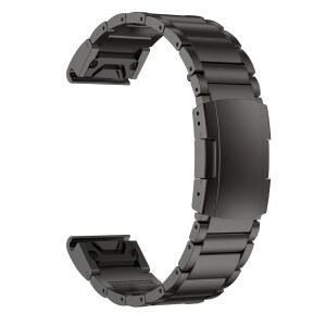 Garmin Fenix 8 (51mm) / 7X 6X 5X 3 HR, Descent Mk2i Mk2, Tactix 7, Enduro 2 3, Epix Pro 2세대 - 26mm 퀵 핏 시계 밴드 금속 스트랩 (Garmin Watch용)