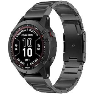 가민 페닉스 8 (47mm) /7 /6 /5, 포러너 965 955, 어프로치 S60 S62, 콰틱스 7 6 5, 에픽스 프로 2 (47mm), MARQ 2세대 | 워치용 22mm 퀵 핏 워치 밴드 메탈 스트랩