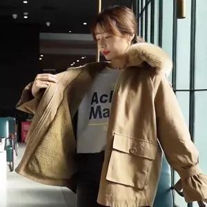안감퍼 퍼프소매 빅포켓 겨울코디 모자 퍼 야상 스타일