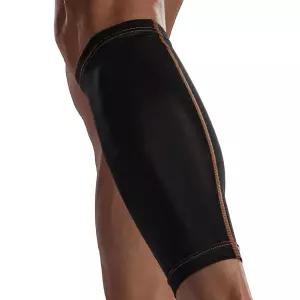 토미 구리 종아리 압축 슬리브 L/XL 블랙 15-20mmHg 4D 신축성 및 미끄럼 방지 핏 특허받은 Znergy 원단