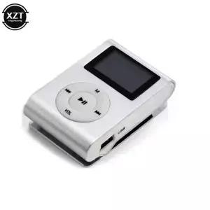 LCD 화면 금속 클립이있는 휴대용 미니 MP3 플레이어 USB 음악 지원 SD TF 학생