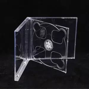 사각형 투명 하단 CD 박스 빈 케이스 PP 플라스틱 밀키 용량 2