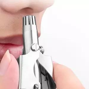 스텐 방수 코털제거기 수동 남녀공용 콧털정리기