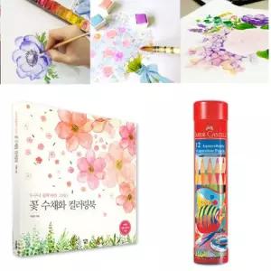 초등여아 집중력 정서안정 색칠 컬러링북set 유치원 돌봄교실 색칠연습 그림북 두뇌자극 두뇌발달