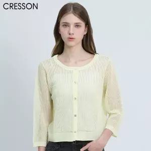 [크레송(CRESSON)] 긴소매 망사 가디건 (택가격:178000원)