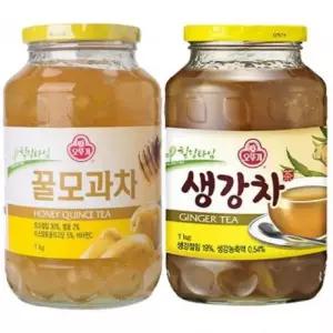 전통차 오뚜기 꿀모과차 1kg+오뚜기 생강차 1kg