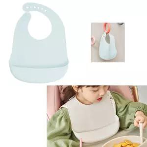 6단계 크기조절 음식물받이 실리콘 턱받이 침받이 이유식옷 추천 아기침받이 인기 유아가운 가성비