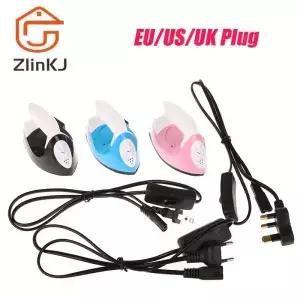EU US UK 플러그 미니 공예 다리미 전기 휴대용 편리한 열 프레스 DIY 소형 다림질 의류 세탁 가전 제품