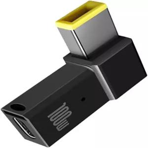 레노버용 RAINUNG USB C 충전 어댑터 씽크패드 x1 카본 t470 t460 t450 t440용 여성용 to 슬림 스퀘어