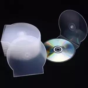 투명 플라스틱 원형 케이스 두꺼운 CD DVD 박스 보관함 1 개 3