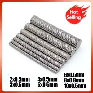 2x0.5mm 원형 소형 냉장고 사무실에 DIY 5x0.5 6x0.6 8x0.5 10*0.5