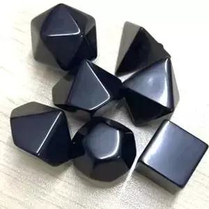 검정 빈 위 DIY 보드 게임 액세서리 수학 교육 도구 D4 D6 D8 D10 D12 D20 세트당 7 개