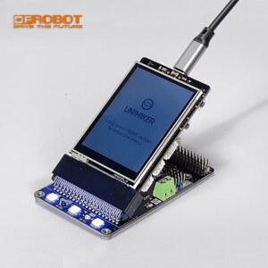 DFRobot 2x3A DC 모터 드라이버 캐리어 보드(적외선 10 3핀 포트 포함) UNIHIKER M10 AI 개발 보드용 5V I2C 지원