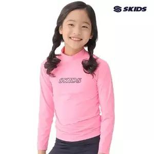 스키즈 남/여아동공용 래쉬가드 상의 라이트핑크 수영복 키즈 주니어 SG5GS6002RPK