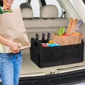 블랙 트렁크 수납함 보관함 차량용 정리 자동차 트렁크정리함