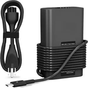 엘렉브라이언 슬림 90W 노트북 충전기 USB C 교체용 Dell Latitude 5420 5520 7480 7490 7420 크롬북 3100