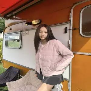 내셔널지오그래픽 N254WDW920 여성 헤론 U넥 경량 구스다운 점퍼 PINK 경량패딩