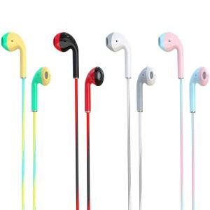 베이스 이어 버드가있는 3.5mm 유선 헤드폰 Xiaomi IPhone Huawei Samsung 용 마이크가있는 스테레오 음악