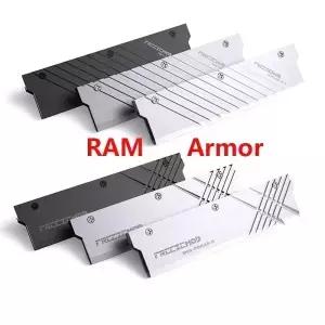 FEZEMOD PC 케이스 컴퓨터용 알루미늄 합금 라디에이터 DDR5 RAM 방열판 메모리 조끼 워터 쿨러 2 개