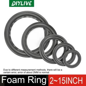 DIYLIVE 2~12인치 서브우퍼 폼 엣지 폴딩 링 스피커 수리 부품 (50 ~ 366mm) 3 3.5 4 5 8 10 12