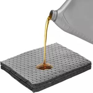 Fkewp 10 PCS 흡수 패드 13인치 x 10인치 재사용 가능한 폴리프로필렌 유출 자동차 작업장에 적합한 제어