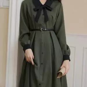 다크그린체크 각카라 체크 원피스 경성의상 교복 학생