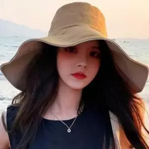 양면 버킷햇 아이보리 베이지 챙넓은 연예인 바캉스