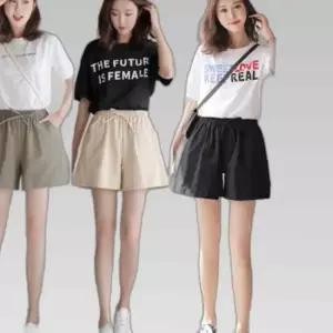 5부반바지 여자핫팬츠 면바지 핫팬츠 여성반바지 면