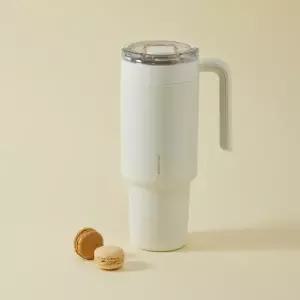 ( )락앤락 메트로카페 세라믹 핸들텀블러 1.2L 아이보리 대용량텀블러 휴대용보틀
