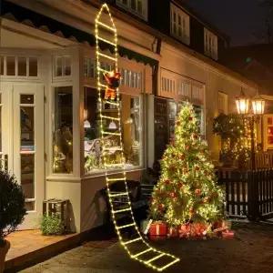산타 클로스 등반 사다리 야외 크리스마스 장식 홈 가든 Cristmas 트리 Ornement 선물