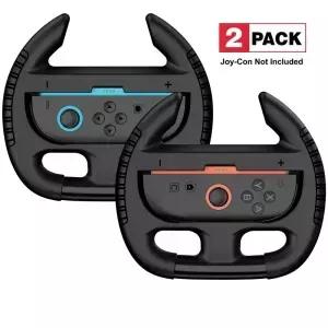 BEBONCOOL 2PCS M400 스위치 2 컨트롤러 액세서리 용 새로운 레이싱 스티어링 휠 게임 핸들 그립