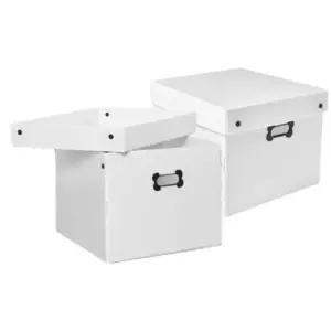 PP박스 53리터 플라스틱수납함 리빙박스 480X371X315mm 2개