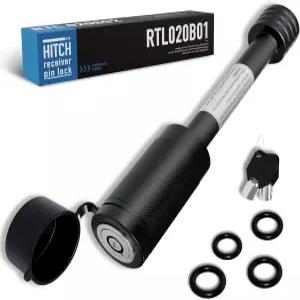 RETUE 트레일러 히치 잠금장치 2인치 및 1/2인치 리시버 클래스 III 견인 핀 다이아 3-1/2인치 길이 트럭