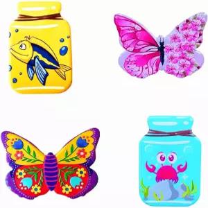 4 PCS 미니 세라믹 냉장고 자석 귀여운 주방 장식 액세서리 DIY 작은