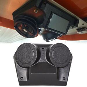 골프 카트 UTV 폴라리스 RZR 800, 570, RZR-4, XP1K 북극 고양이, 존 디어, 가와사키 뮬, 캔 암, 야마하와 호환되는 HECASA 유니버설 오버헤드 콘솔 스테레오 라디오 커버