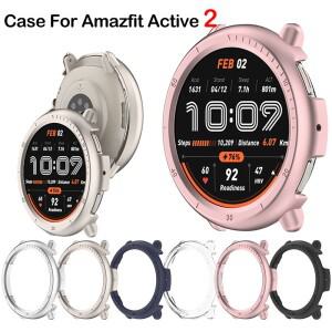 Amazfit Active 2 (A2437) 용 PC  케이스 Huami Shell 보호대 Samrt 시계 스트랩 베젤 링 커버 범퍼