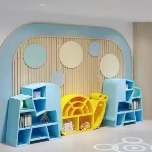 학교 교육실 나무 책장 책 코너 캐비닛 트리 하우스 놀이터 디스플레이 스탠드 가구