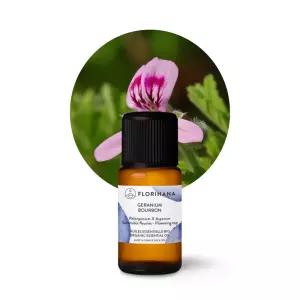 프랑스 플로리하나 천연 유기농제라늄 버번 에센셜오일 15ml (아로마테라피 마사지등)