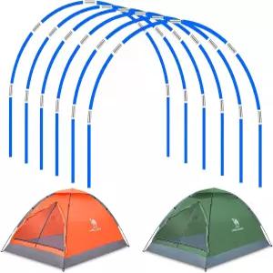 DIY 7 36팩 길이 약 52피트 직경 - 6.5mm 텐트 폴 교체 식물 성장 터널 망원경 막대 모든 종류의 야외 캠