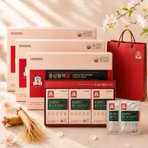한국인삼공사 정관장 6년근 홍삼진액 홍삼활력 90포 (90일분) +쇼핑백 부모님 건강 선물세트 당일발송