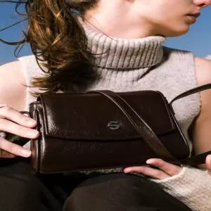 세미코드 capture bag micro - crinkle choco brown 메신저/크로스 백 SC23WTCBM002